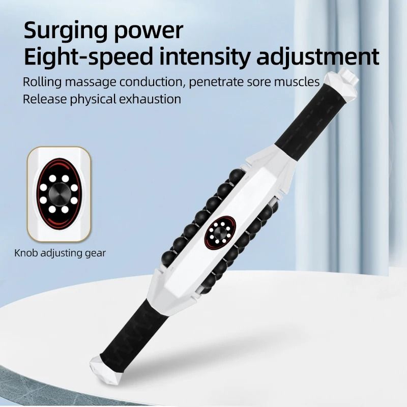 360 Rotating Handheld Massage Roller for Full Body Muscle Relief