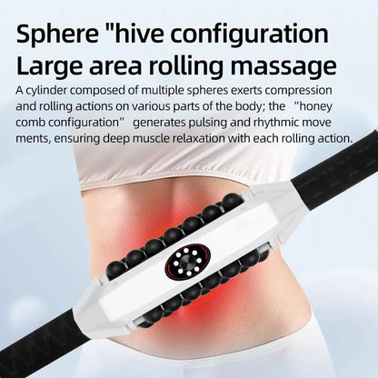 360 Rotating Handheld Massage Roller For Full Body Muscle Relief 4