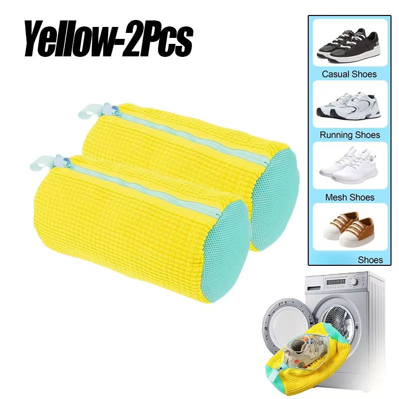 Premium Fluffy Laundry Shoe Bag With Zipper  Gentle Cleaning For Sneakers  Casual Shoes 8