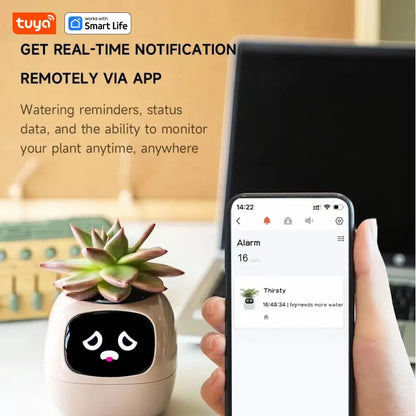 Smart Planter With AI Expressions And Sensors For Easy Plant Care 2
