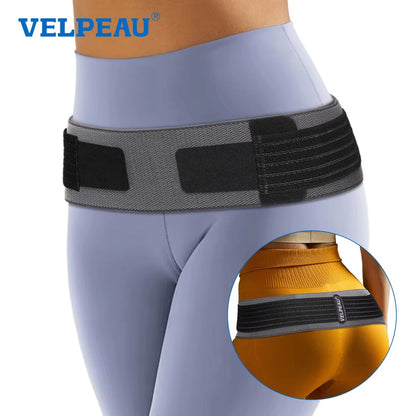 VELPEAU Supportive Sacroiliac Belt – Adjustable SI Joint Support Belt for Sciatica & Postpartum Recovery