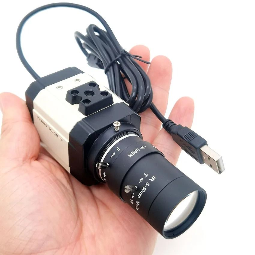 High Speed 4MP USB Webcam with Varifocal Zoom Lens Options