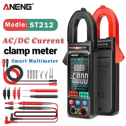 ANENG ST212 Color Screen Clamp Meter - AC DC Digital Multimeter with NCV and Temperature