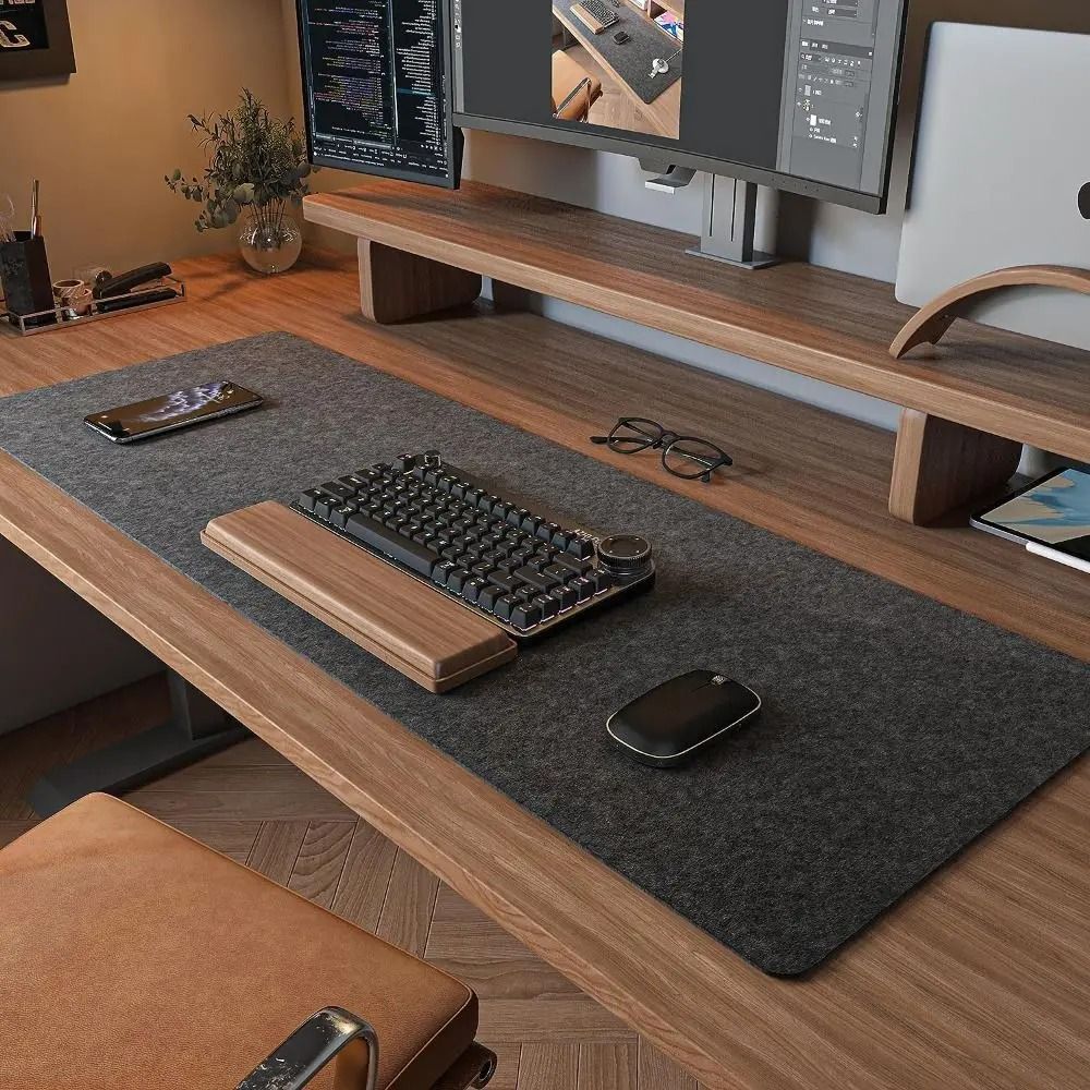 Wool Felt Gaming Desk Mat Non Slip Keyboard Mouse Pad