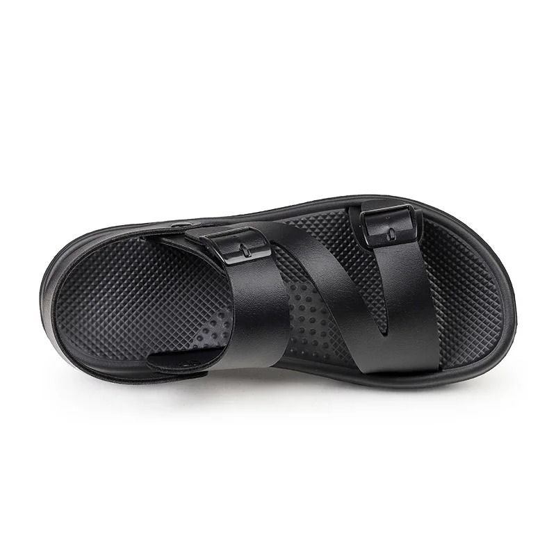 Mens Outdoor NonSlip Summer Sandals With Breathable PU Leather Design 3