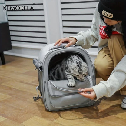 Transparent Capsule Pet Backpack For Cats And Small Dogs 1
