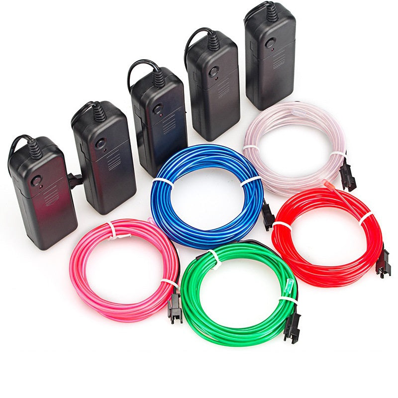 LED Glow Wire Neon Cable BatteryPowered Light Strip For Christmas DIY Projects Costumes Dance  Part 2