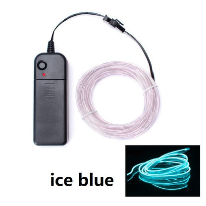 LED Glow Wire Neon Cable BatteryPowered Light Strip For Christmas DIY Projects Costumes Dance  Part 3