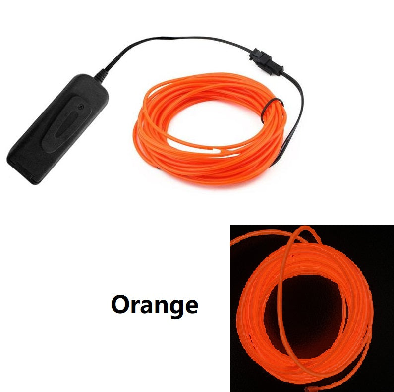 LED Glow Wire Neon Cable BatteryPowered Light Strip For Christmas DIY Projects Costumes Dance  Part 8