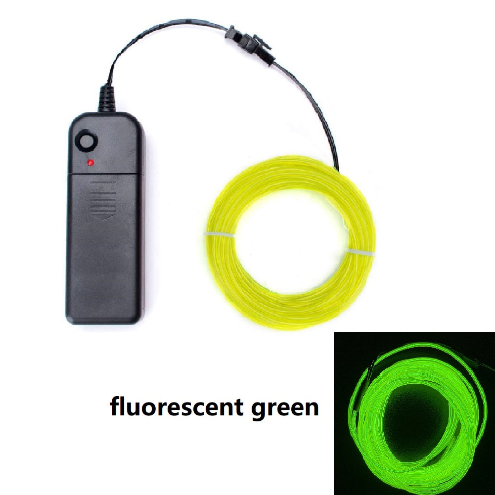 LED Glow Wire Neon Cable BatteryPowered Light Strip For Christmas DIY Projects Costumes Dance  Part 12