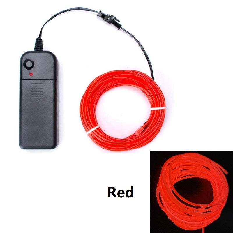 LED Glow Wire Neon Cable BatteryPowered Light Strip For Christmas DIY Projects Costumes Dance  Part 14