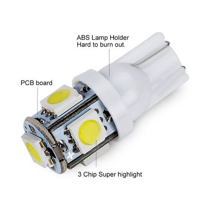 LED 168 194 Car Bulbs 12V Amber White SMD Side Lights