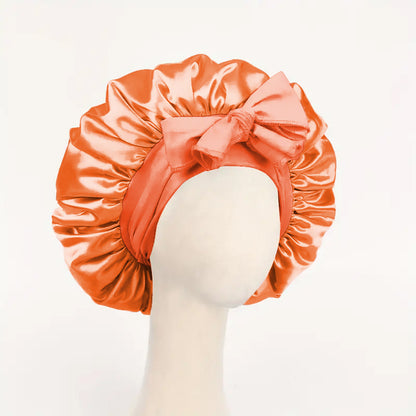 Satin Bonnet & Silk Sleep Set – Adjustable Bonnet for Sleeping with Tie Band, Hair Bonnet for Women & Men, Includes Eye