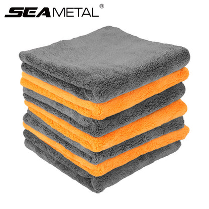 Ultra-Soft Microfiber Car Towels, Thick Detailing Cloths for Auto Washing, Drying, and Cleaning, Heavy-Duty Car Care
