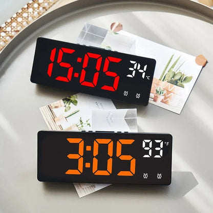 LED Digital Alarm Clock With Backlight And Temperature Display 1