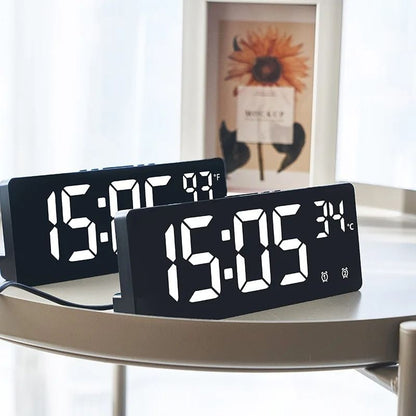 LED Digital Alarm Clock With Backlight And Temperature Display 2
