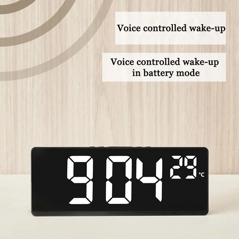 LED Digital Alarm Clock With Backlight And Temperature Display 4