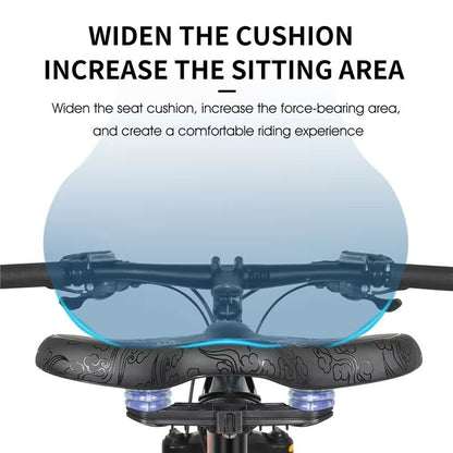 WEST BIKING Wide Comfort Bike Saddle  ShockAbsorbing Seat Cushion For Long Rides  Mountain Trails 4