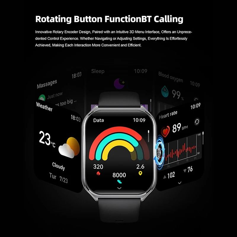UltraThin Smart Watch With 196 AMOLED Display And Call Reminder 3