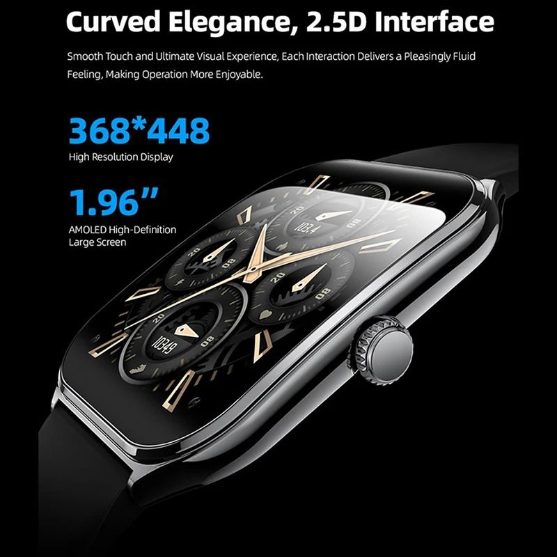 UltraThin Smart Watch With 196 AMOLED Display And Call Reminder 4