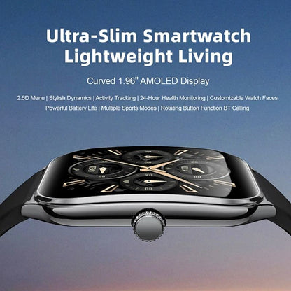 UltraThin Smart Watch With 196 AMOLED Display And Call Reminder 5