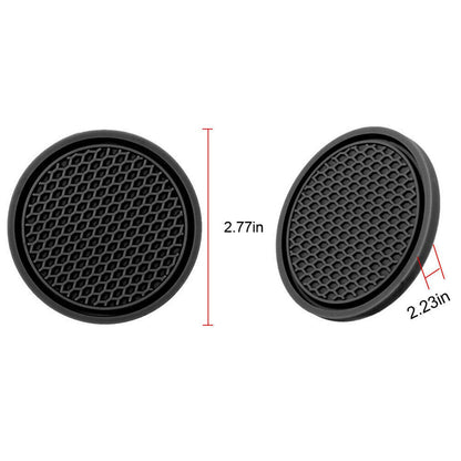 Diamond Rhinestone Car Cup Holder Pad Nonslip Rubber Coaster Mat Antiskid 7cm Auto Interior Bottle  5