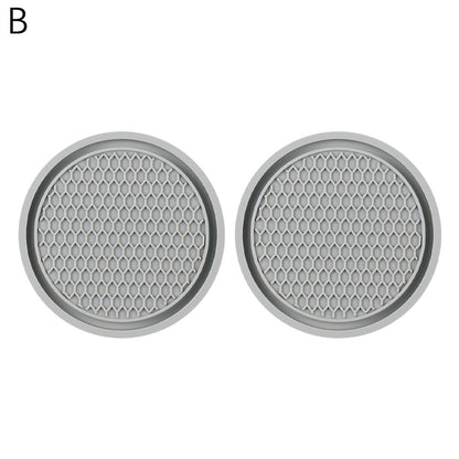 Diamond Rhinestone Car Cup Holder Pad Nonslip Rubber Coaster Mat Antiskid 7cm Auto Interior Bottle  6