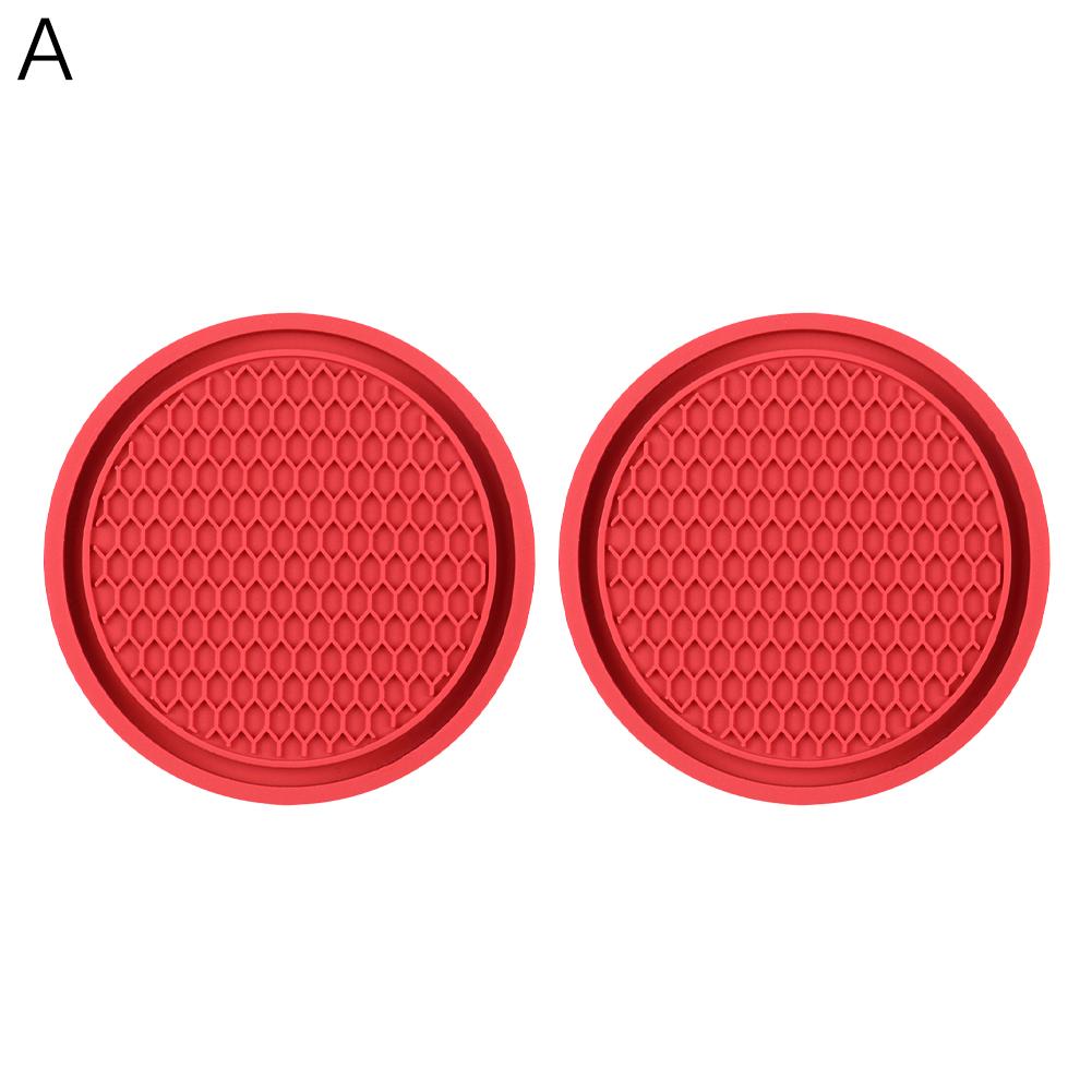 Diamond Rhinestone Car Cup Holder Pad Nonslip Rubber Coaster Mat Antiskid 7cm Auto Interior Bottle  7