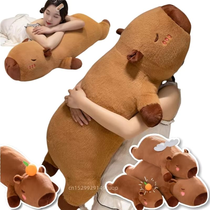 Giant Kawaii Capybara Plush Pillow – Ultra-Soft Cuddly Friend for All Ages