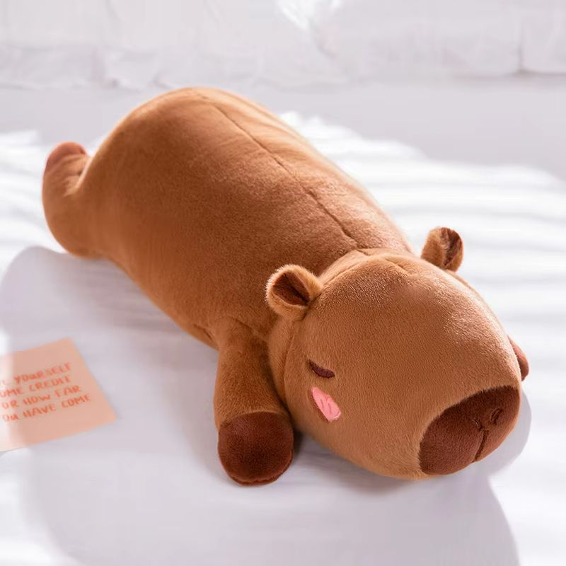 Giant Kawaii Capybara Plush Pillow  UltraSoft Cuddly Friend For All Ages 9