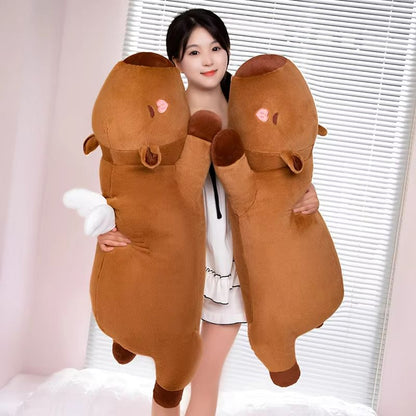 Giant Kawaii Capybara Plush Pillow  UltraSoft Cuddly Friend For All Ages 4