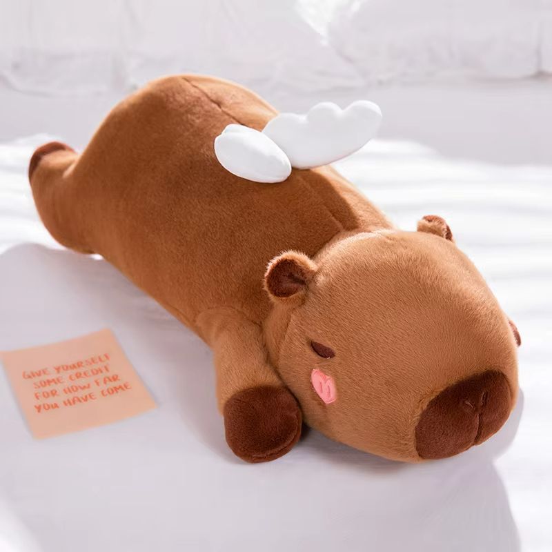Giant Kawaii Capybara Plush Pillow  UltraSoft Cuddly Friend For All Ages 8