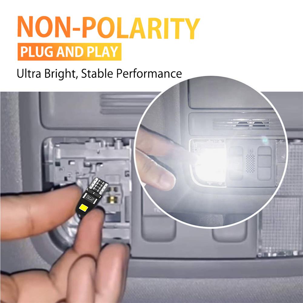 LED Canbus Bulbs White Car Interior Dome Map Lights Signal Lamps for Ford Audi BMW Mercedes-Benz