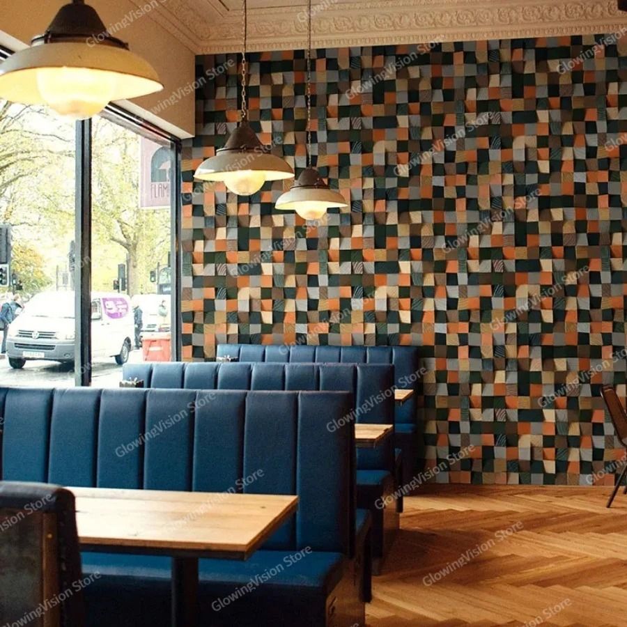 3D Wooden Mosaic Wall Art Acoustic Diffuser Panel For Home Or Office Decor 3