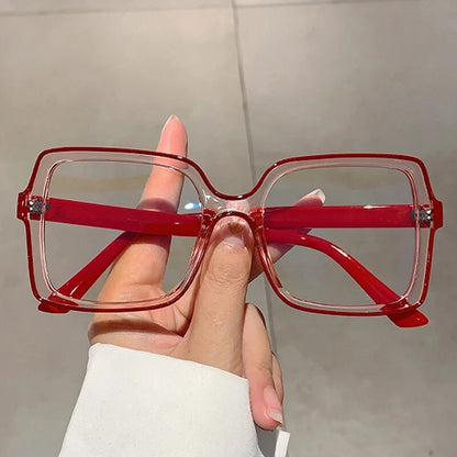 Anti-Blue Optical Glasses in Retro Box Design, The New Style Personality Bump Color Frame