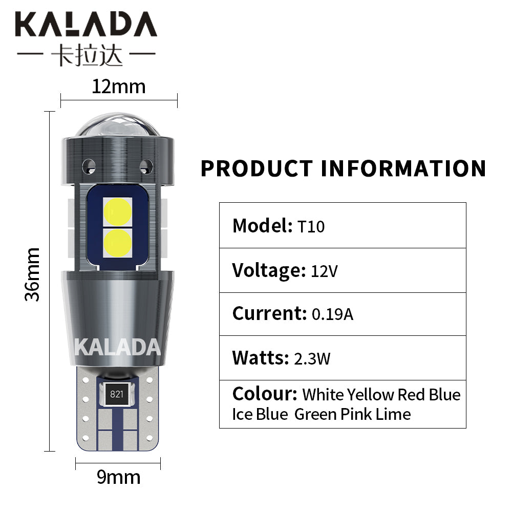 LED Bulbs CANBUS No Error SMD Super Bright Interior Side Light Marker Parking Car Lamps 5W5 Auto Lighting