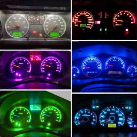 LED Canbus Bulbs Auto Interior Dashboard Wedge Lights for Car Instrument Panel Warning Indicator