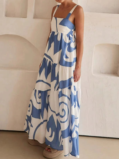 Boho Breeze Printed Slip Dress  Lightweight Vacation Sundress For Effortless Style 2