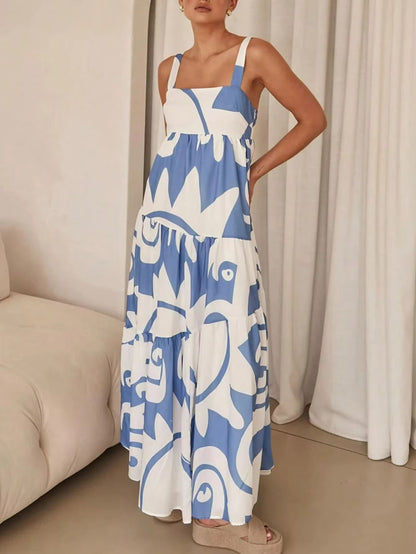 Boho Breeze Printed Slip Dress  Lightweight Vacation Sundress For Effortless Style 4