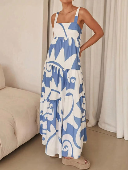 Boho Breeze Printed Slip Dress  Lightweight Vacation Sundress For Effortless Style 5