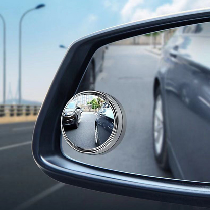 Adjustable Car Blind Spot Mirror, Wide Angle Convex Rearview Mirror for Reverse, Lane Change & Parking Safety
