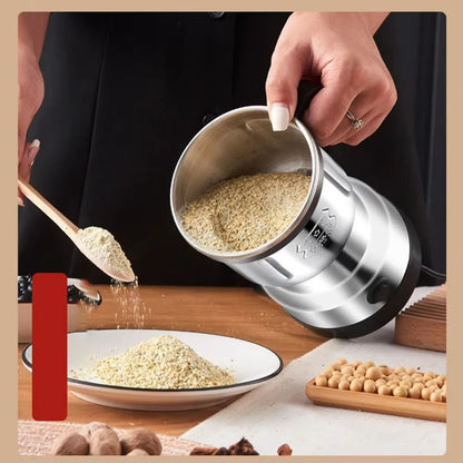 Houselin 300W Stainless Steel Electric Coffee Grinder And Spice Crusher 5