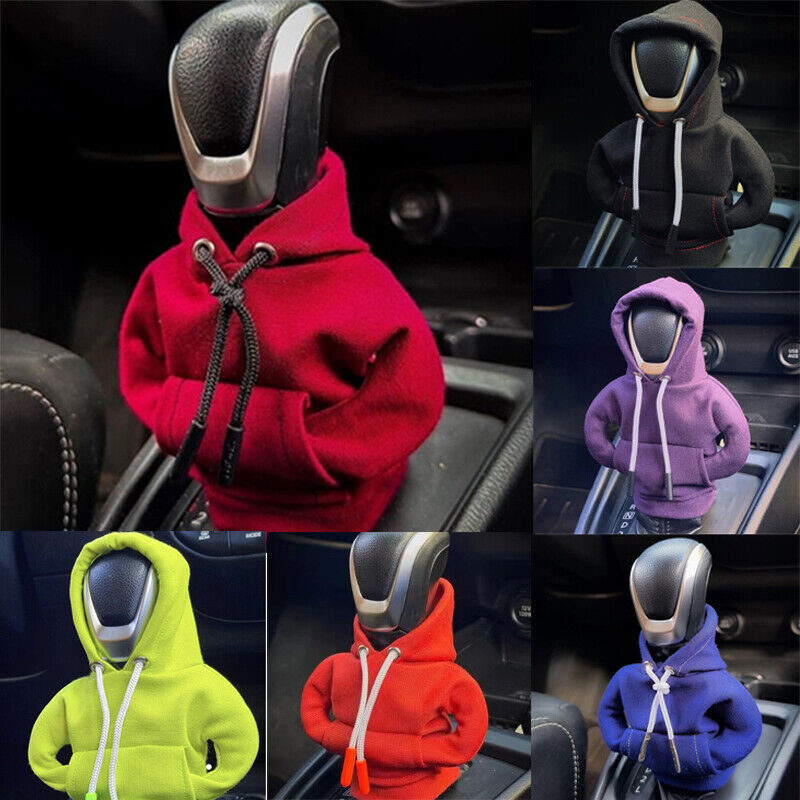 Universal Gear Shift Hoodie Cover, Stylish Shift Cover for Manual & Automatic Cars, Gear Handle Interior Decor Fit