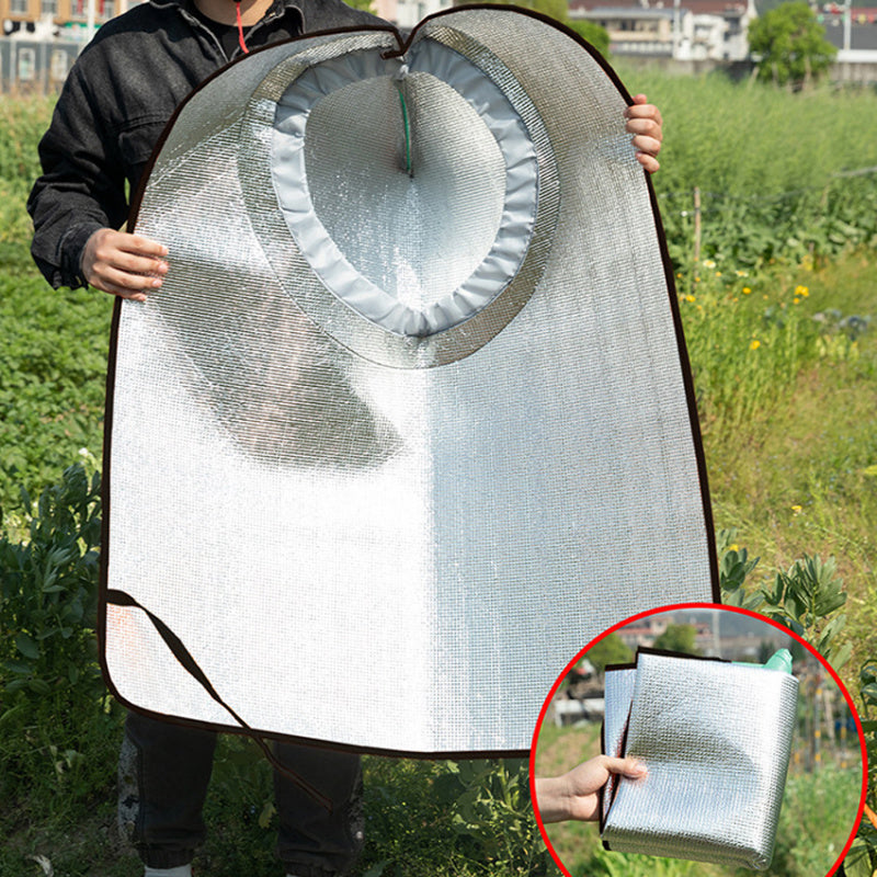 Sun  Rain Protection Hooded Cape Breathable UV Hat For Farming  Gardening With Wide Brim  Neck Cove 2