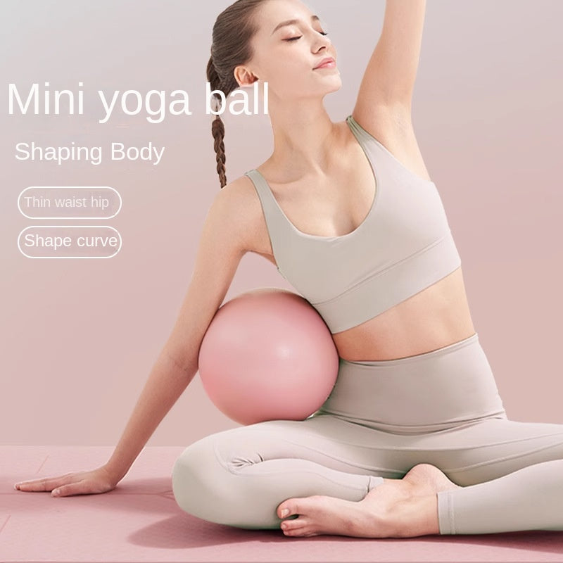 Women Gym Yoga Fitness Ball Thickening Type Anti Explosion Pilates Workout Mini Ball, Sculpting Legs And Hips