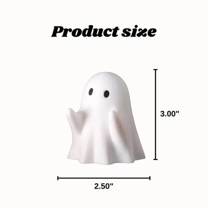 Ghost Pen Holder,Cute Resin Desktop Organizer for Office & Home,Halloween Decor, Funny Stationery Stand & Creative Gift