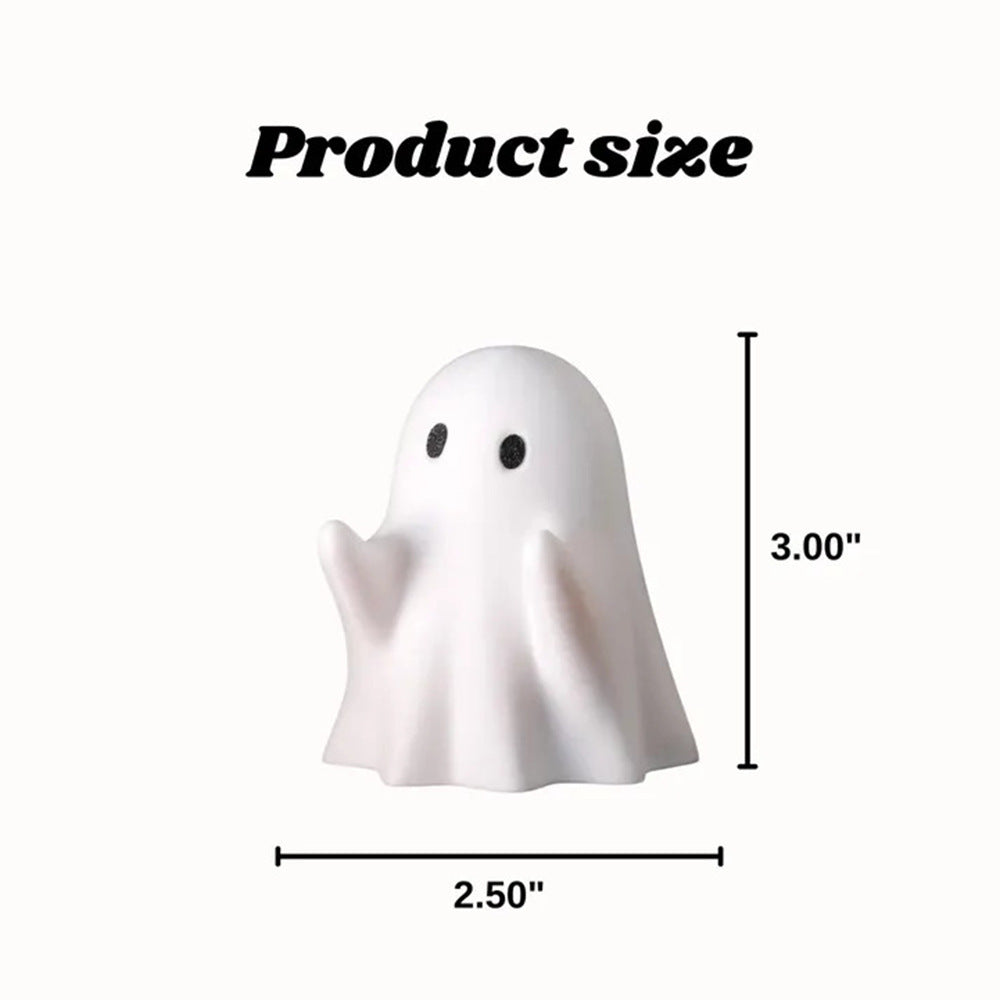 Ghost Pen Holder,Cute Resin Desktop Organizer for Office & Home,Halloween Decor, Funny Stationery Stand & Creative Gift