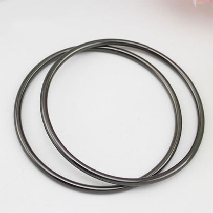 Metal Bag Handle for DIY Handbag Replacement Handmade Purse Ring D-Ring Buckle Hanging Hardware Bag Accessory for Sewing