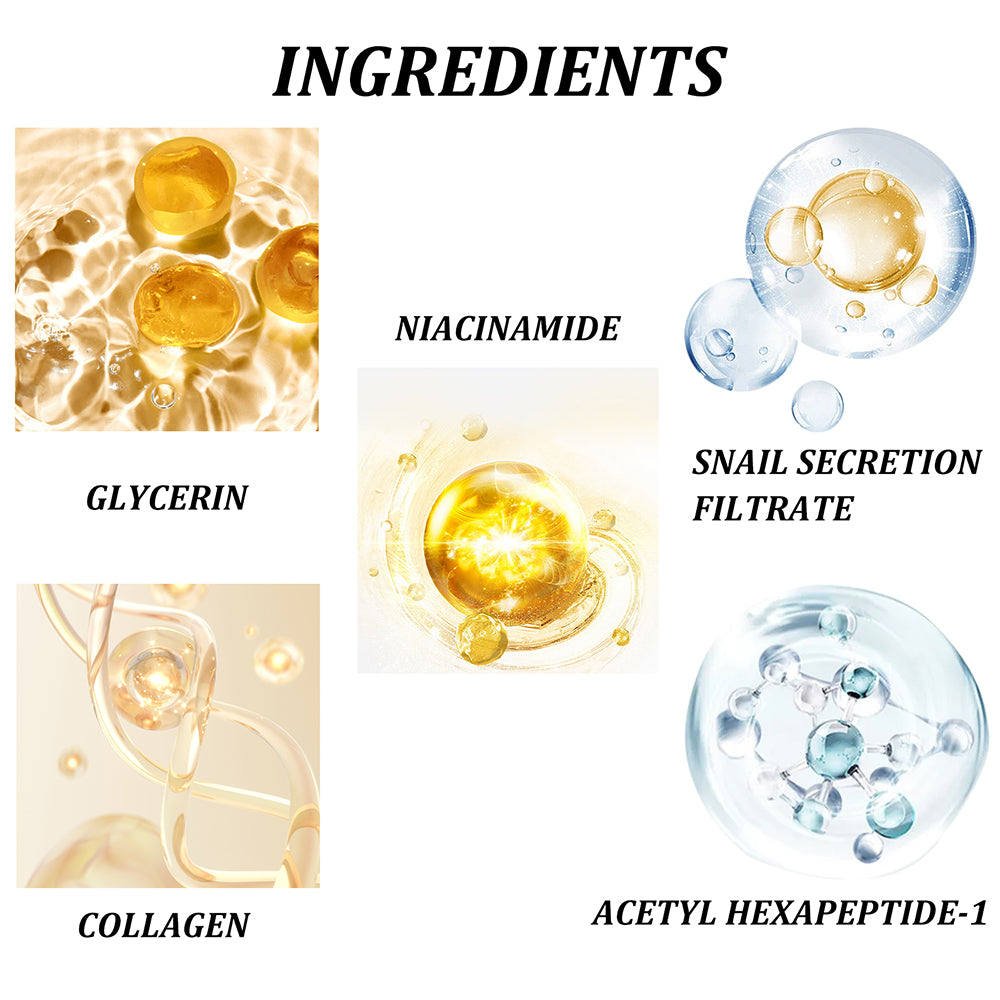 Brightening Snail Peptide Eye Cream Stick, Reduce Dark Circles and Puffiness with Intensive Moisturizing and Firming