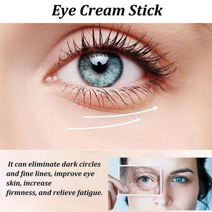 Brightening Snail Peptide Eye Cream Stick, Reduce Dark Circles and Puffiness with Intensive Moisturizing and Firming